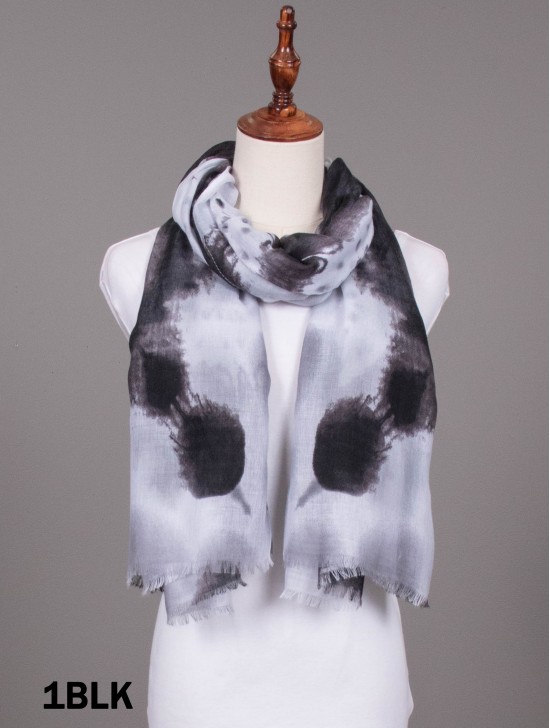 Tie-Dye Print Scarf